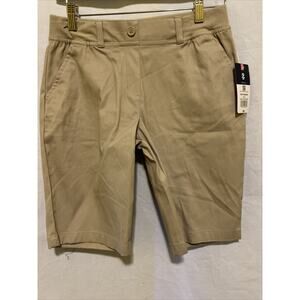 NWT Izod Approved Schoolwear Easy Care Khaki Shorts, Youth Kids Size 16